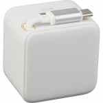 ETL Listed 20W Wall Charger with Retractable Cable - 7143-88WHAngle-Left ETL Listed 20W Wall Charger with Retractable Cable - 7143-88WHAngle-Left