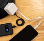 ETL Listed 20W Wall Charger with Retractable Cable - 7143-88WHBack ETL Listed 20W Wall Charger with Retractable Cable - 7143-88WHBack