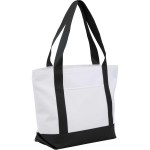Oversized RPET Canvas Tote Bag - 7901-51BKAngle-Right Oversized RPET Canvas Tote Bag - 7901-51BKAngle-Right