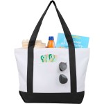 Oversized RPET Canvas Tote Bag - 7901-51BKFront Oversized RPET Canvas Tote Bag - 7901-51BKFront