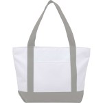 Oversized RPET Canvas Tote Bag - 7901-51GYFront Oversized RPET Canvas Tote Bag - 7901-51GYFront
