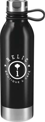 Perth Single-Walled Stainless Steel 25oz Sports Water Bottle - SM-6975BKFront Perth Single-Walled Stainless Steel 25oz Sports Water Bottle - SM-6975BKFront