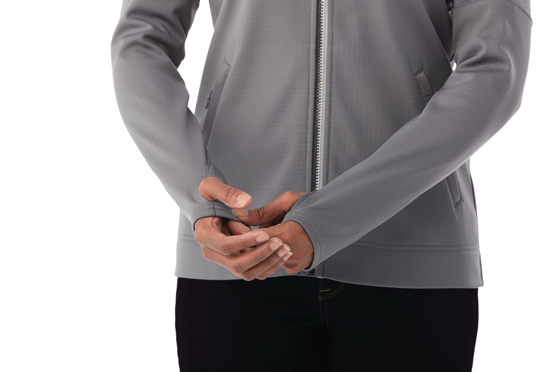 Women's SENGER Knit Full Zip Performance Jacket with Thumb Holes 2