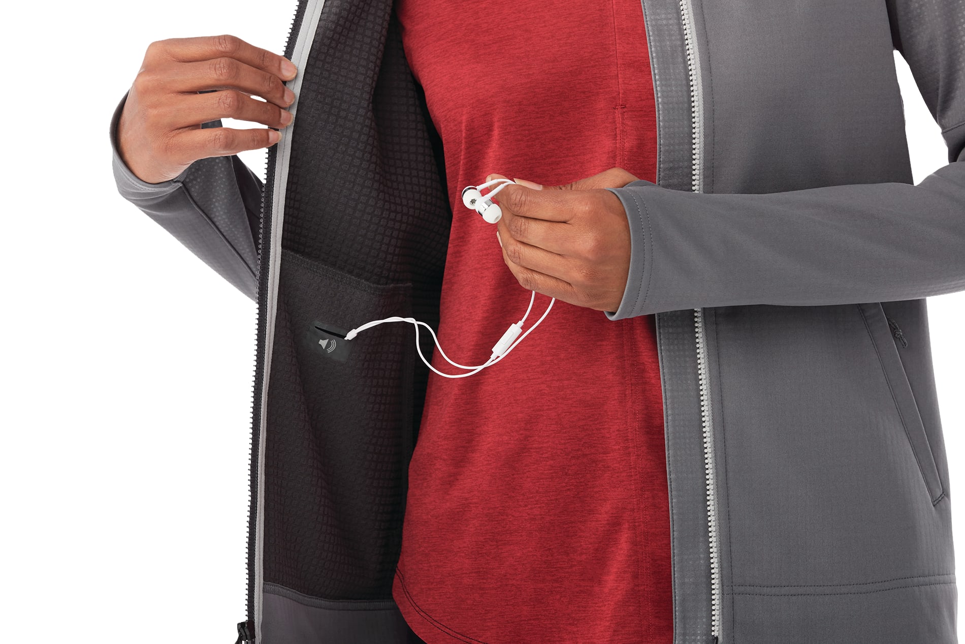 Women's SENGER Knit Full Zip Performance Jacket with Thumb Holes 2