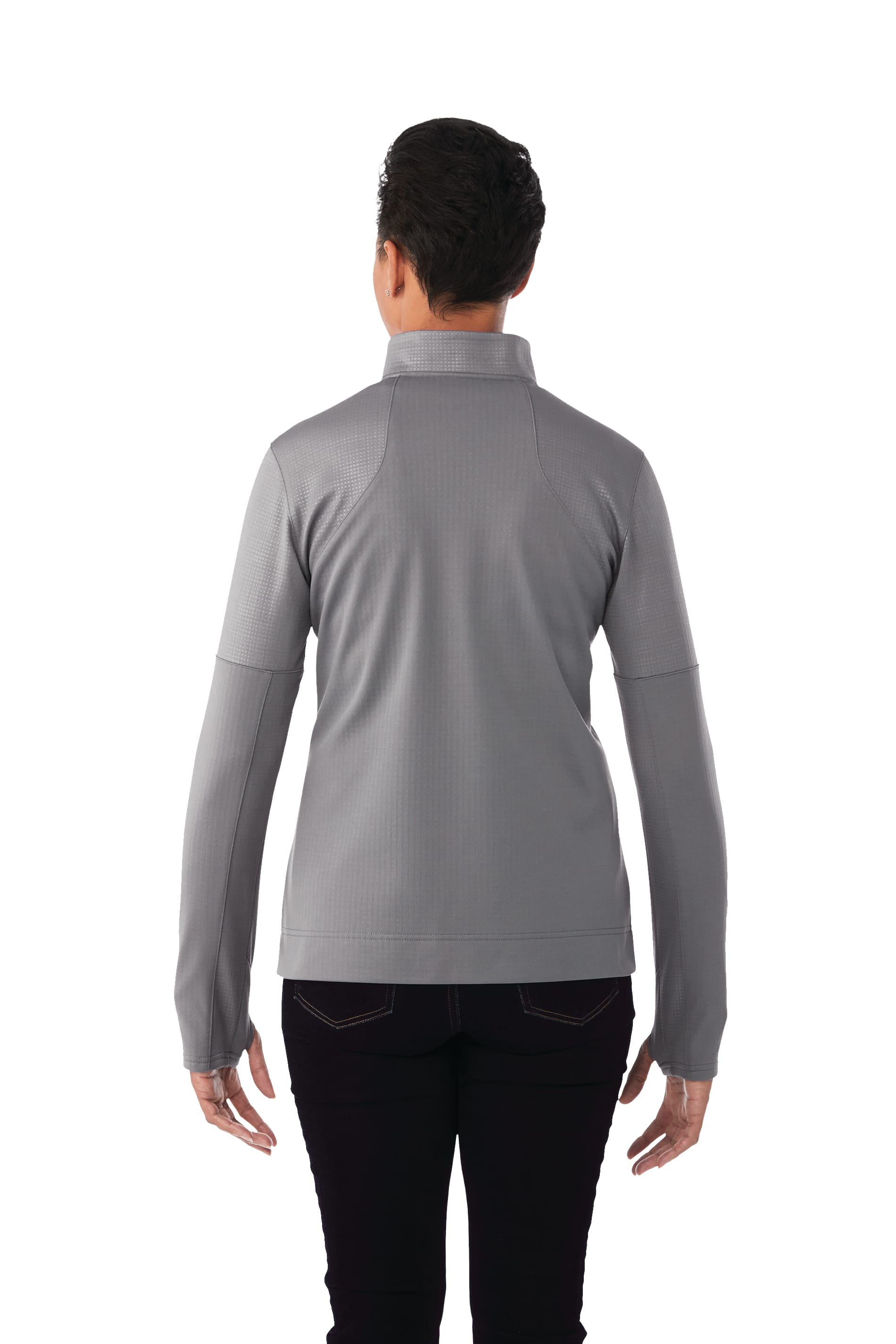 Women's SENGER Knit Full Zip Performance Jacket with Thumb Holes 2