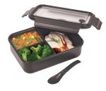 Three Compartment Food Storage Bento Box - 1031-56BKAngle-Right Three Compartment Food Storage Bento Box - 1031-56BKAngle-Right