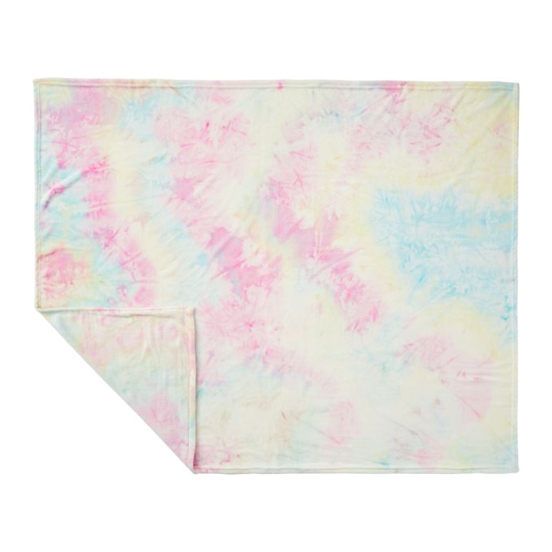 Tie Dye Flannel Fleece Blanket 2 Tie Dye Flannel Fleece Blanket 2