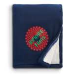 Plaid Fleece Sherpa Blanket - 1080-72BLFront Plaid Fleece Sherpa Blanket - 1080-72BLFront