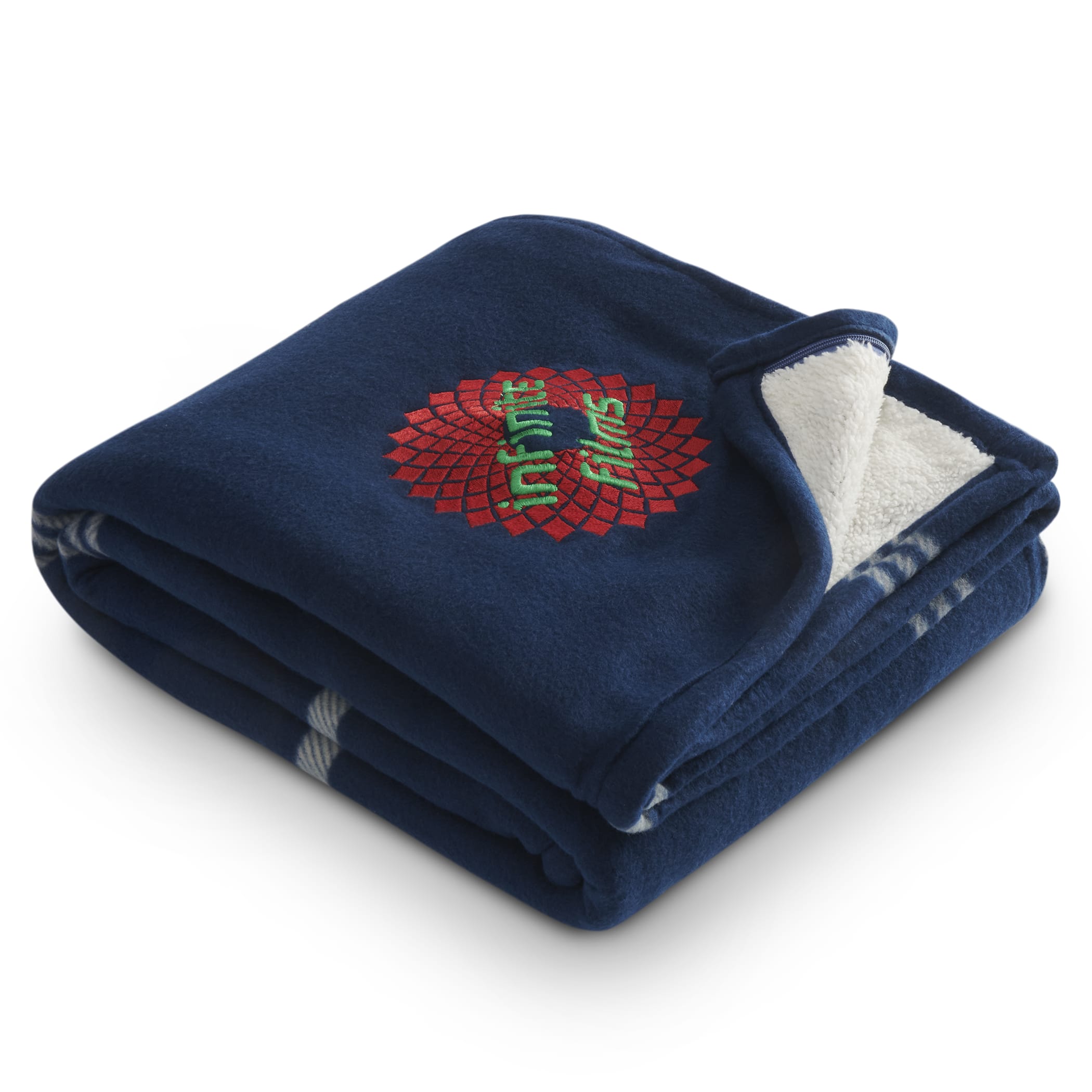 Plaid Fleece Sherpa Blanket 1