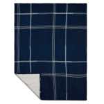 Plaid Fleece Sherpa Blanket - 1080-72BLFront Plaid Fleece Sherpa Blanket - 1080-72BLFront