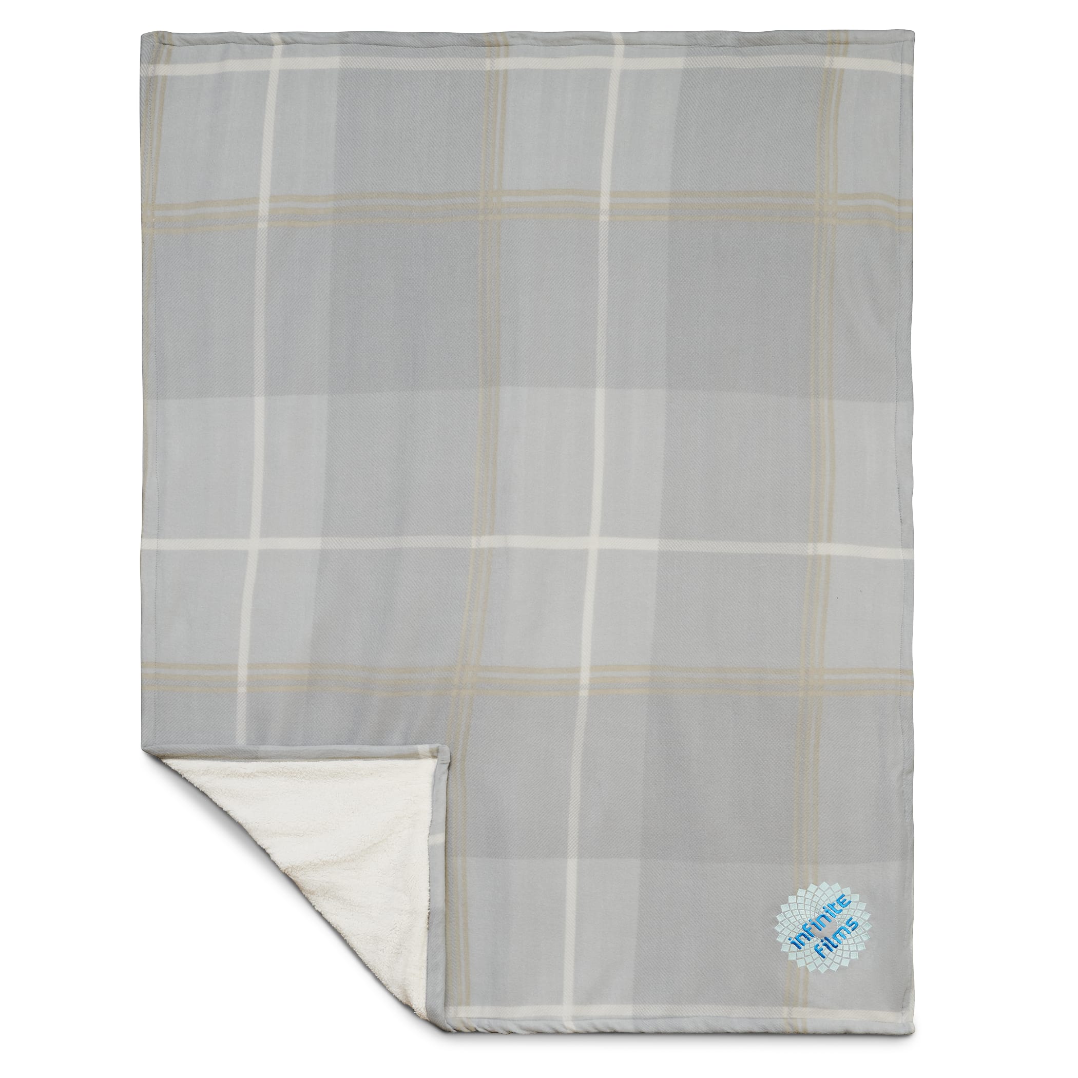 Plaid Fleece Sherpa Blanket 1