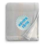 Plaid Fleece Sherpa Blanket - 1080-72GYFront Plaid Fleece Sherpa Blanket - 1080-72GYFront