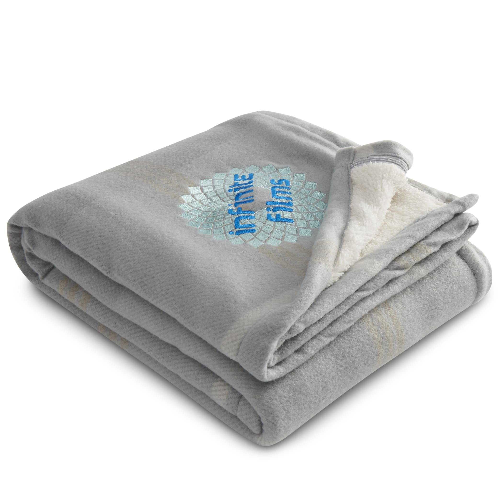 Plaid Fleece Sherpa Blanket 1