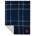 Plaid Fleece Sherpa Blanket - 1080-72BLAngle-Left Plaid Fleece Sherpa Blanket - 1080-72BLAngle-Left