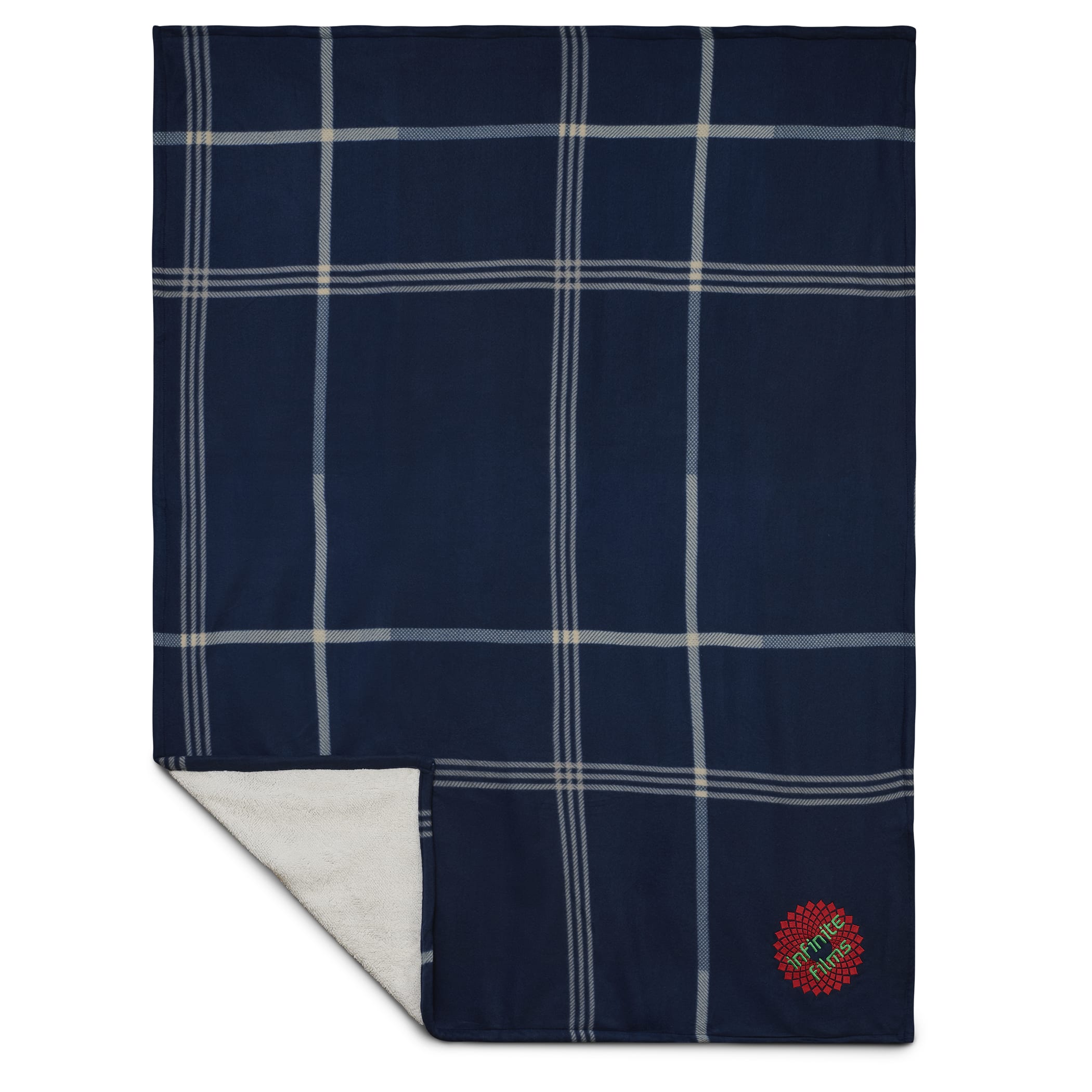Plaid Fleece Sherpa Blanket 1
