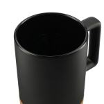 Bates 15oz Ceramic Mug w/ Cork Base - 1628-96WHFront Bates 15oz Ceramic Mug w/ Cork Base - 1628-96WHFront