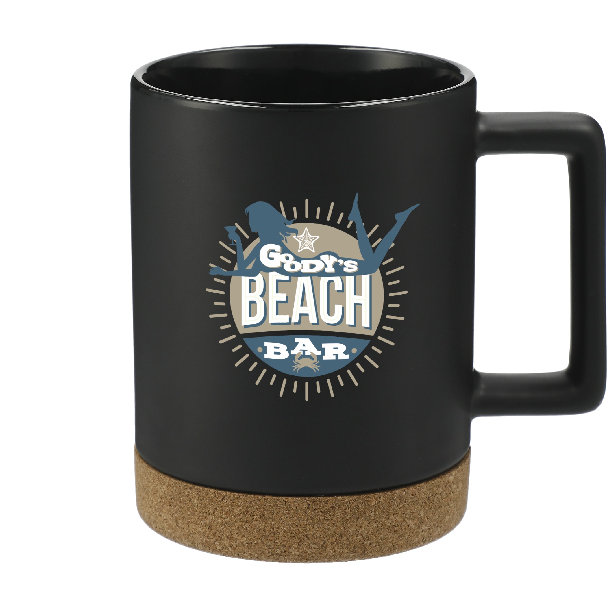 Bates 15oz Ceramic Mug w/ Cork Base 1