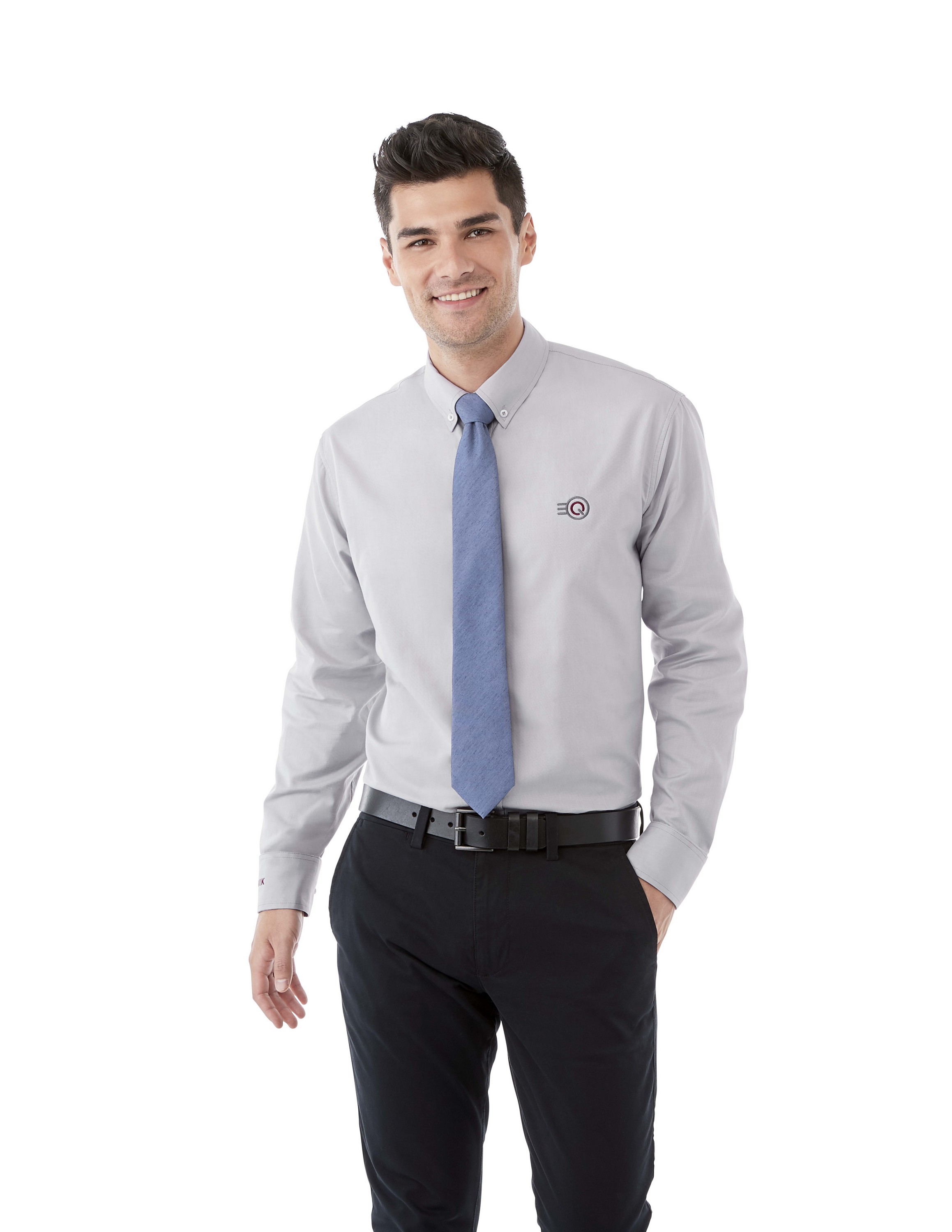Men's IRVINE Oxford Long Sleeve Button Up Shirt 1
