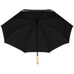 60" Auto Open Umbrella w/ Reflective Trim - SM-8183BKFront 60" Auto Open Umbrella w/ Reflective Trim - SM-8183BKFront