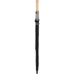60" Auto Open Umbrella w/ Reflective Trim - SM-8183BKFront 60" Auto Open Umbrella w/ Reflective Trim - SM-8183BKFront