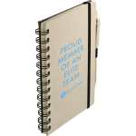 5'' x 7'' FSC® Mix Wheat Straw Notebook with Pen - SM-3583BGAngle-Right 5'' x 7'' FSC® Mix Wheat Straw Notebook with Pen - SM-3583BGAngle-Right
