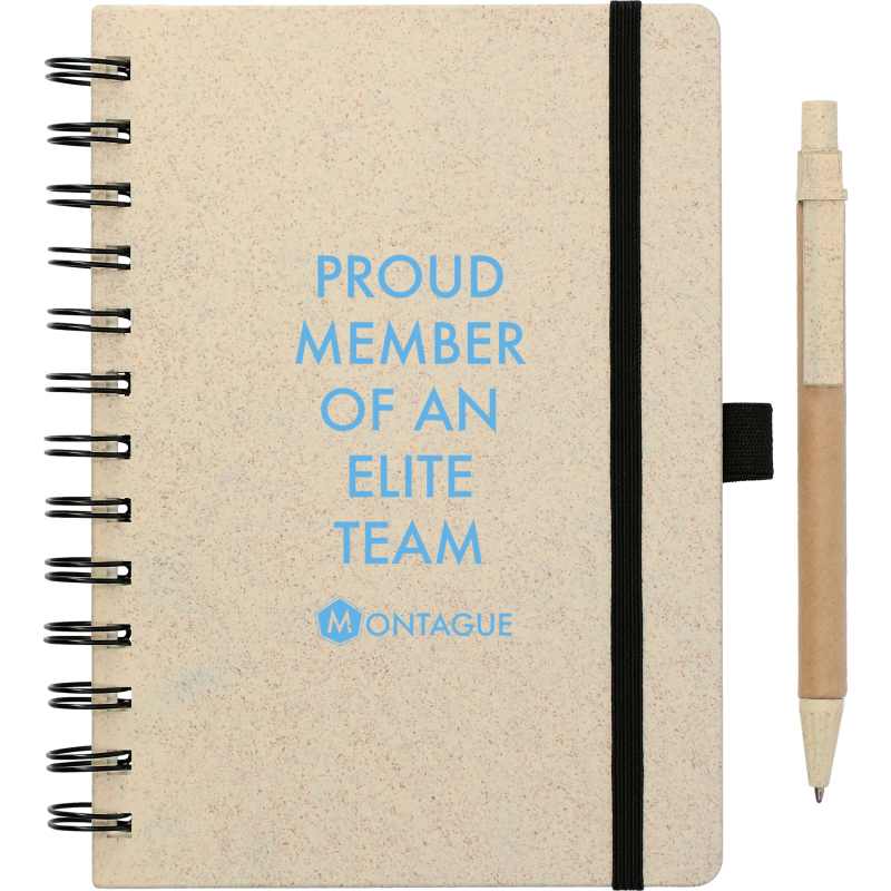 5%27%27 x 7%27%27 FSC® Mix Wheat Straw Notebook with Pen 1 5%27%27 x 7%27%27 FSC® Mix Wheat Straw Notebook with Pen 1