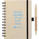 5%27%27 x 7%27%27 FSC® Mix Wheat Straw Notebook with Pen 1 5%27%27 x 7%27%27 FSC® Mix Wheat Straw Notebook with Pen 1