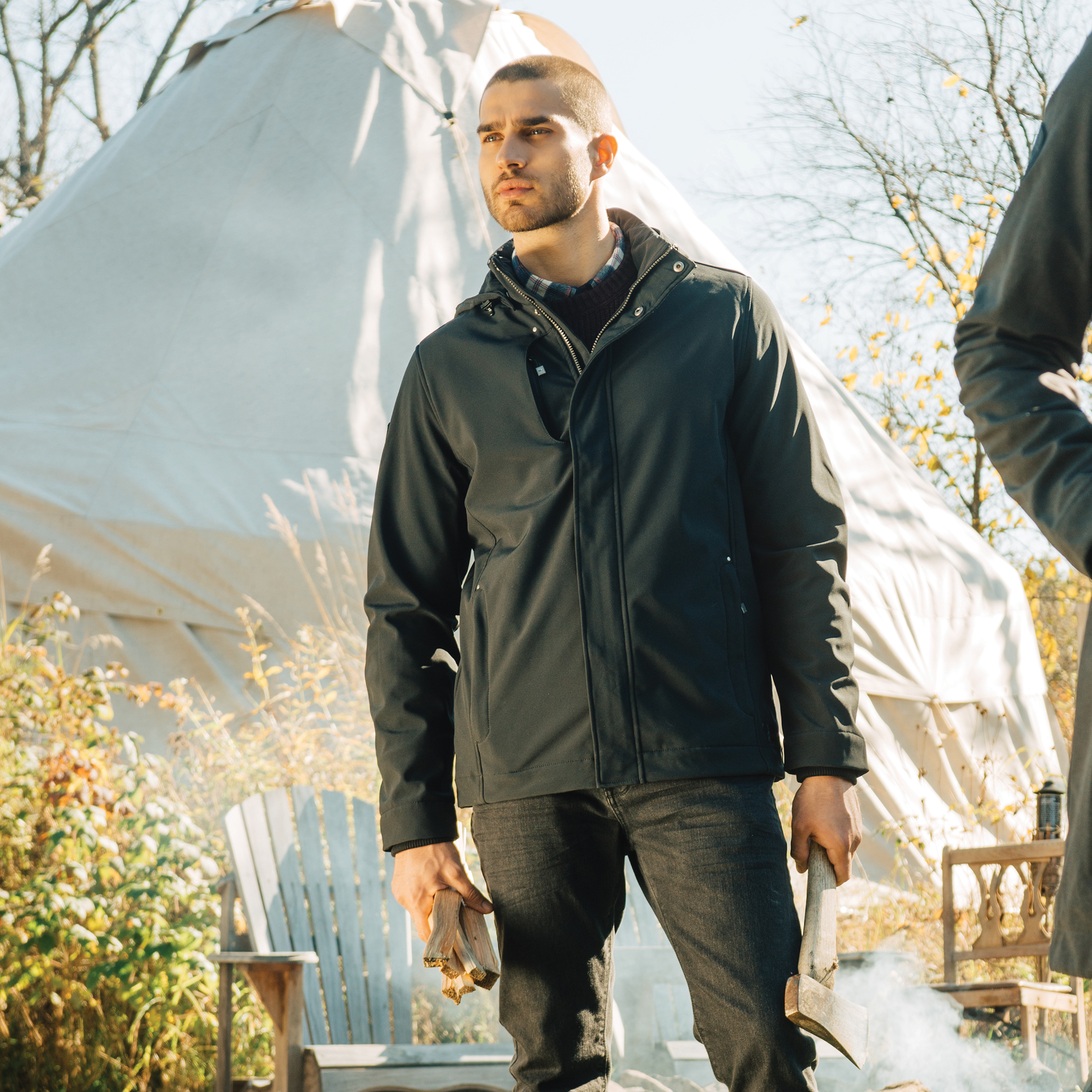 Men's ELKPOINT Roots73 Softshell Jacket with Detachable Hood 2