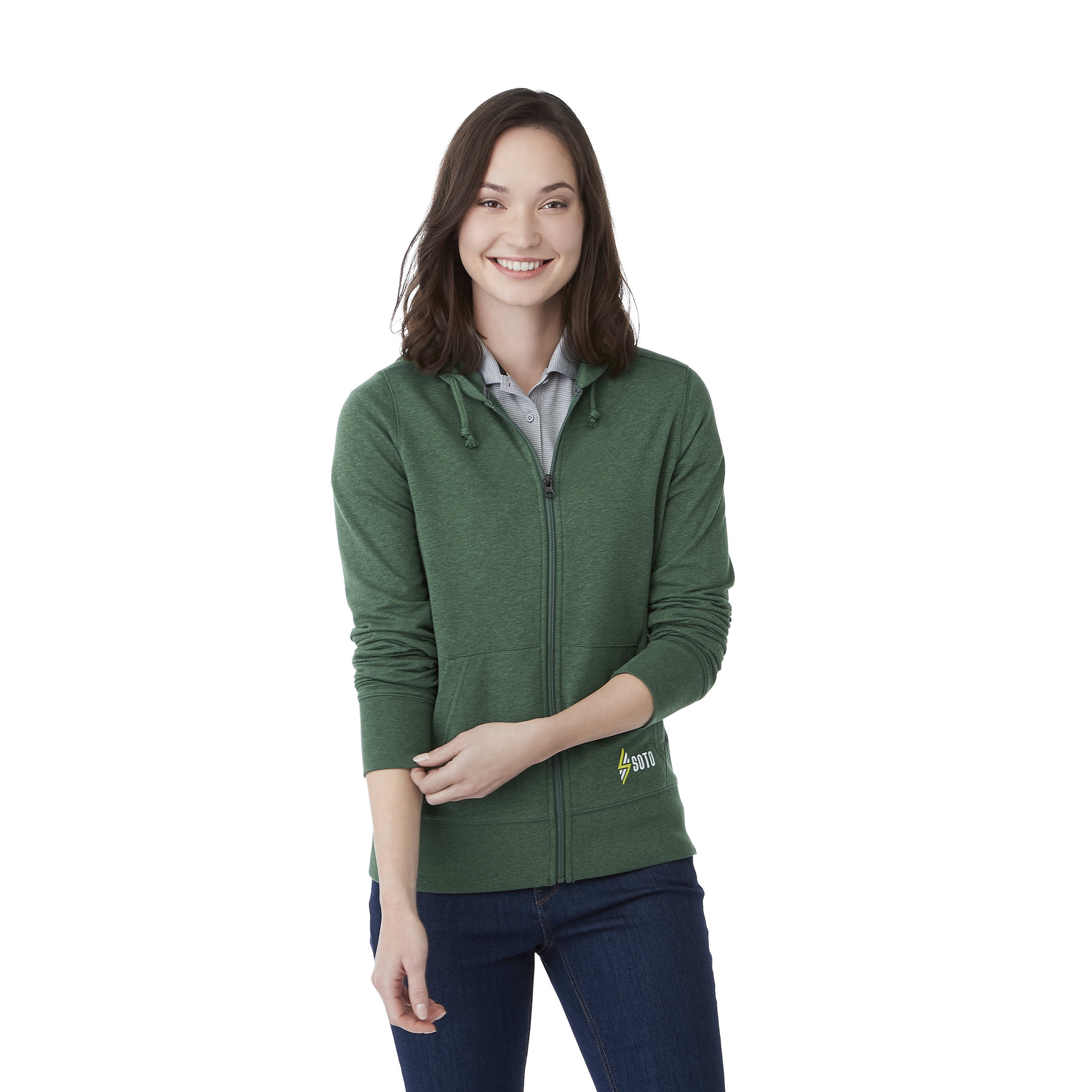 Women's ARGUS Eco Fleece Full Zip Hoody 1