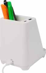 Desk Mate Organizer with Bluetooth Speaker and Charging Hub - SM-2955WHBack Desk Mate Organizer with Bluetooth Speaker and Charging Hub - SM-2955WHBack