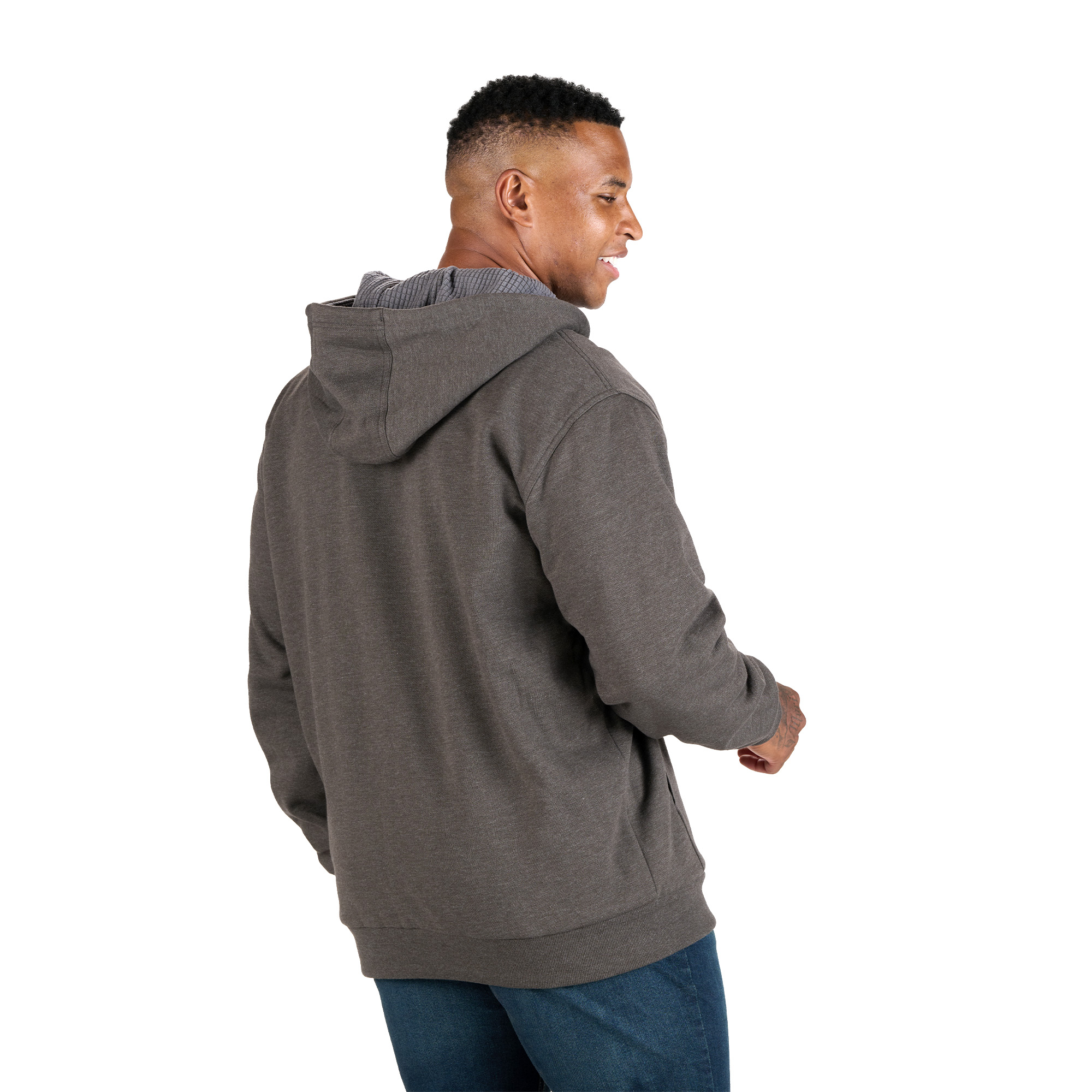 Berne Heritage Grid Fleece-Lined Zip Sweatshirt - Men's 2