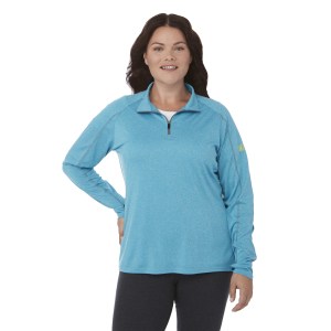Women%27s TAZA Performance Knit Quarter Zip with Thumb Holes 1 Women%27s TAZA Performance Knit Quarter Zip with Thumb Holes 1
