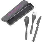 Bamboo Fiber Cutlery Set - 1033-94BKAngle-Right Bamboo Fiber Cutlery Set - 1033-94BKAngle-Right