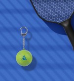 Recycled Pickleball SPF15 Lip Balm Keychain - SM-1730GRFront Recycled Pickleball SPF15 Lip Balm Keychain - SM-1730GRFront