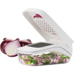 OXO Good Grips Vegetable Chopper w/ Easy-Pour Open - 1990-14WHFront OXO Good Grips Vegetable Chopper w/ Easy-Pour Open - 1990-14WHFront