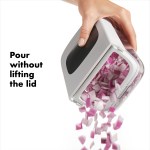 OXO Good Grips Vegetable Chopper w/ Easy-Pour Open - 1990-14WHFront OXO Good Grips Vegetable Chopper w/ Easy-Pour Open - 1990-14WHFront