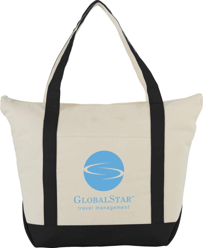 Classic 12oz Cotton Canvas Zippered Boat Tote 1 Classic 12oz Cotton Canvas Zippered Boat Tote 1