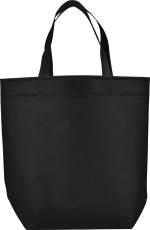 Challenger Non-Woven Shopper Tote - SM-5727BKFront Challenger Non-Woven Shopper Tote - SM-5727BKFront