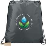 Oriole rPET Drawstring Bag - SM-5917GYFront Oriole rPET Drawstring Bag - SM-5917GYFront