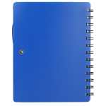 5'' x 7'' Recycled Dual Pocket Spiral Notebook w Pen - SM-5291BKFront 5'' x 7'' Recycled Dual Pocket Spiral Notebook w Pen - SM-5291BKFront