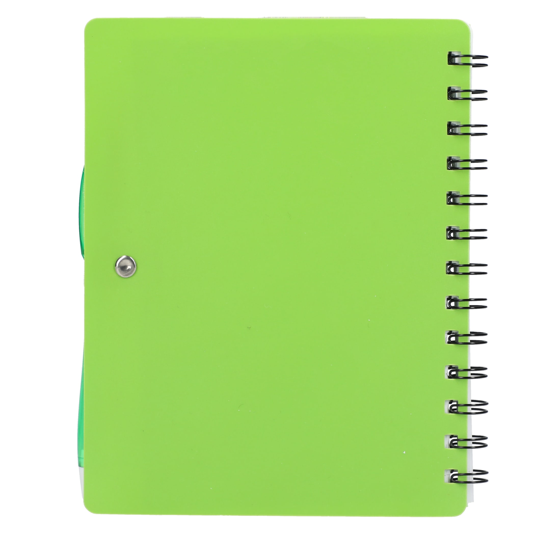 5'' x 7'' Recycled Dual Pocket Spiral Notebook w Pen 1