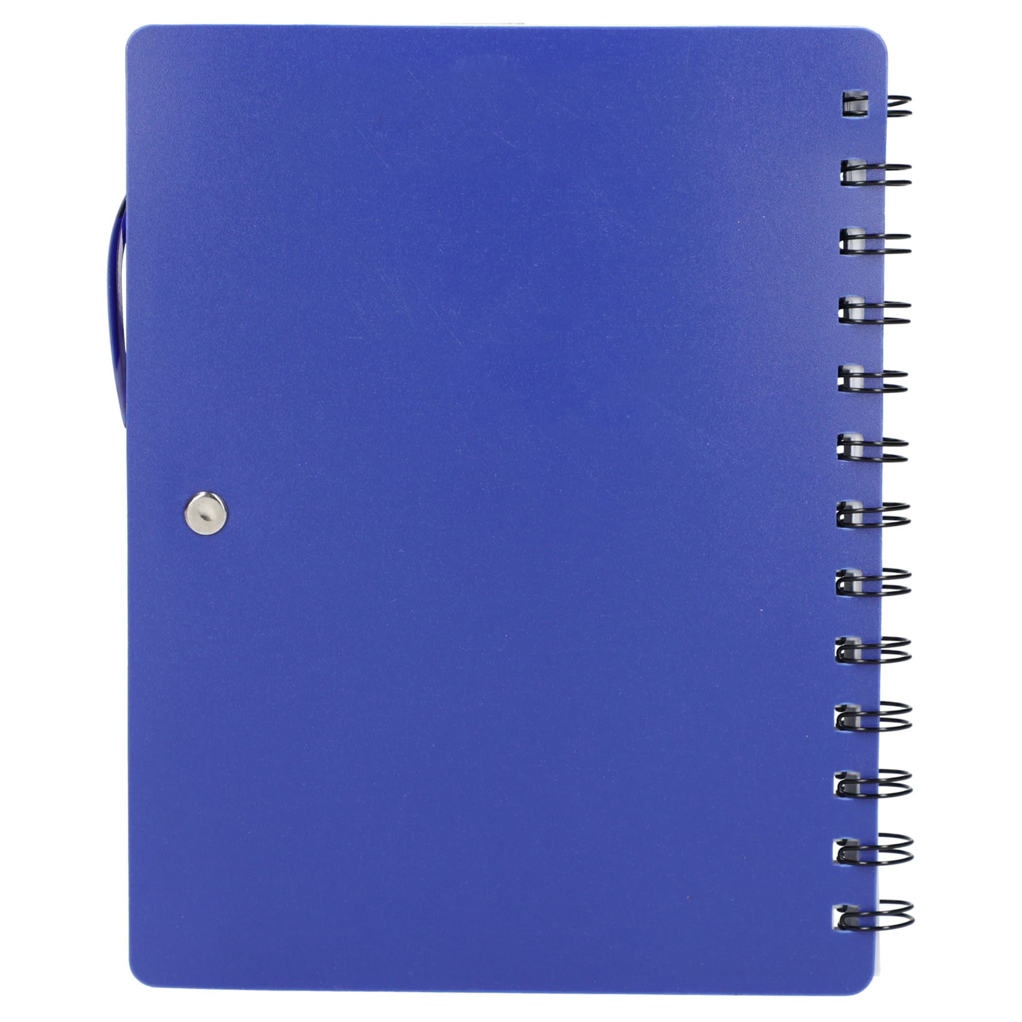 5'' x 7'' Recycled Dual Pocket Spiral Notebook w Pen 1