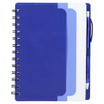 5'' x 7'' Recycled Dual Pocket Spiral Notebook w Pen - SM-5291PPFront 5'' x 7'' Recycled Dual Pocket Spiral Notebook w Pen - SM-5291PPFront