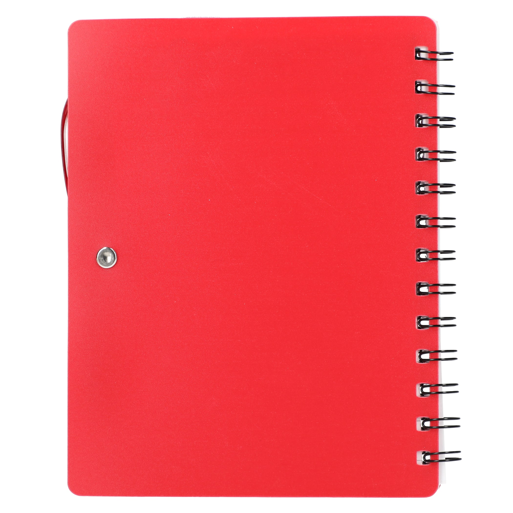 5'' x 7'' Recycled Dual Pocket Spiral Notebook w Pen 1