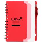 5'' x 7'' Recycled Dual Pocket Spiral Notebook w Pen - SM-5291PPFront 5'' x 7'' Recycled Dual Pocket Spiral Notebook w Pen - SM-5291PPFront
