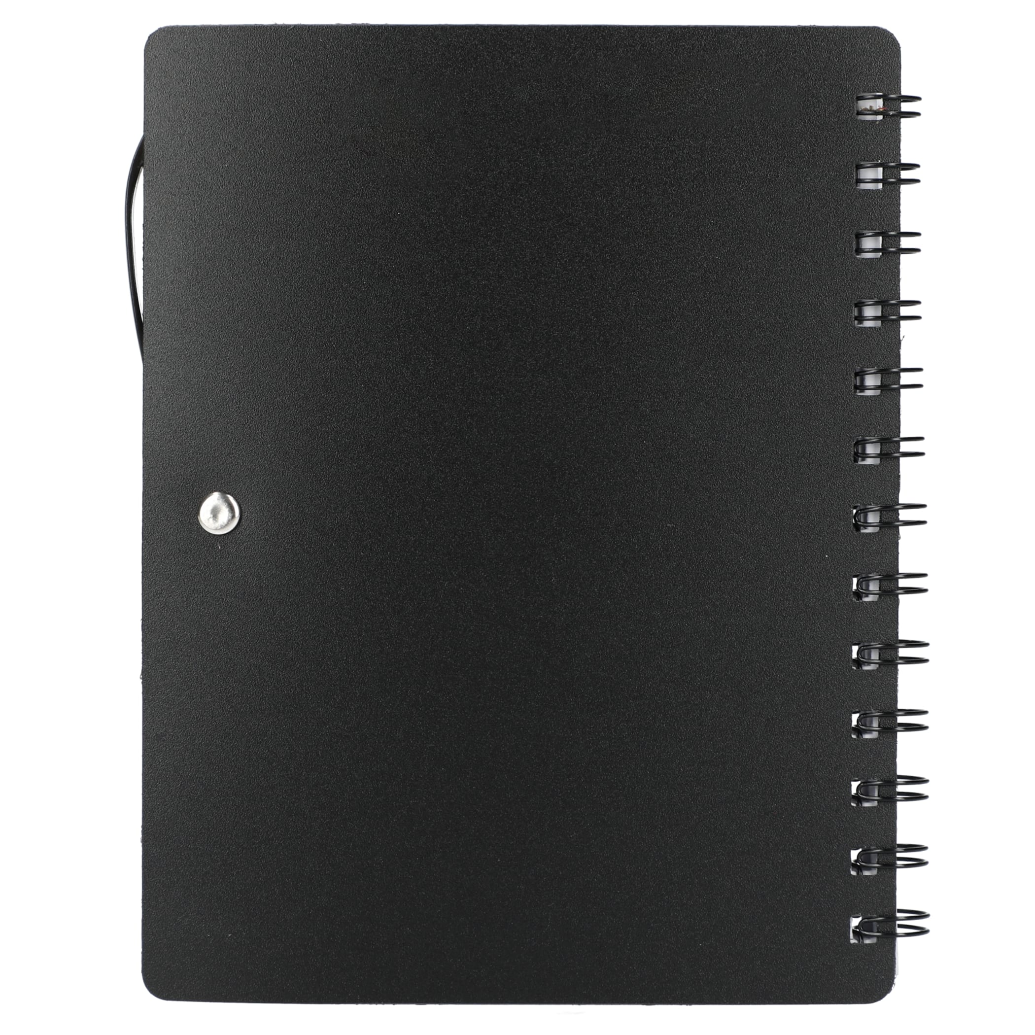 5'' x 7'' Recycled Dual Pocket Spiral Notebook w Pen 1