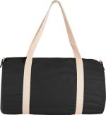 Barrel 18'' 5oz Cotton Canvas Duffle Bag - SM-7233BKFront Barrel 18'' 5oz Cotton Canvas Duffle Bag - SM-7233BKFront