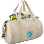 Barrel 18'' 5oz Cotton Canvas Duffle Bag - SM-7233NTAngle-Right Barrel 18'' 5oz Cotton Canvas Duffle Bag - SM-7233NTAngle-Right