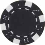 Recycled Poker Chip Ball Marker - SM-8905BKFront Recycled Poker Chip Ball Marker - SM-8905BKFront