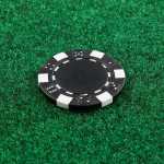 Recycled Poker Chip Ball Marker - SM-8905BKFront Recycled Poker Chip Ball Marker - SM-8905BKFront